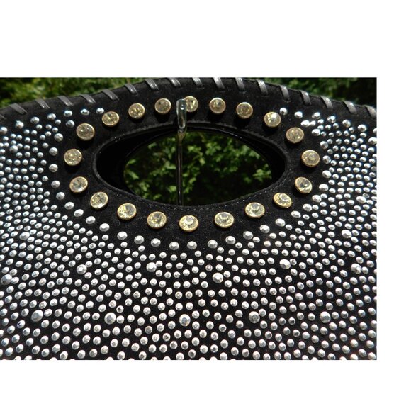 Black Chain Bling Crystal Bag New with Tag - Picture 4 of 7